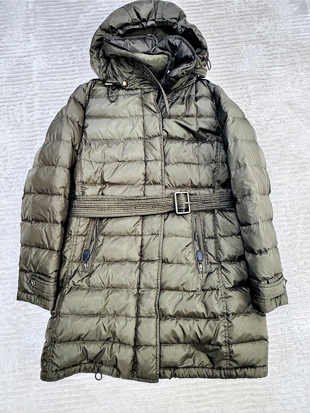 Burberry Brit Winterleigh Down Coat olive, L, good condition